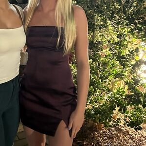 Altar'd State Deep Purple Mini Dress